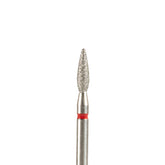 Fresa/Broca de diamante, forma de llama roja 2.3 sin punta 8mm
